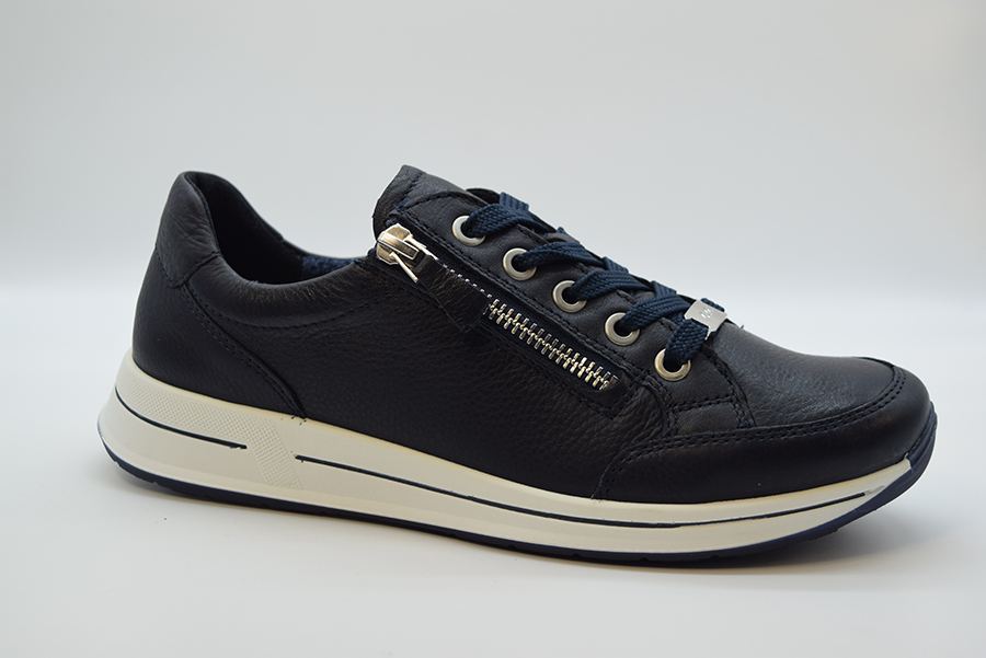 Ara Sneaker String.+zip-linea Osaka-zeppa 30mm 12-24801 02 Blau