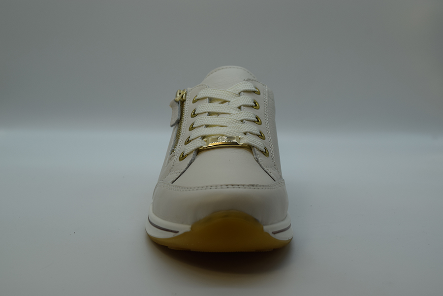 Ara Sneaker String.+zip-linea Osaka-zeppa 30mm 12-24801 97 Cream