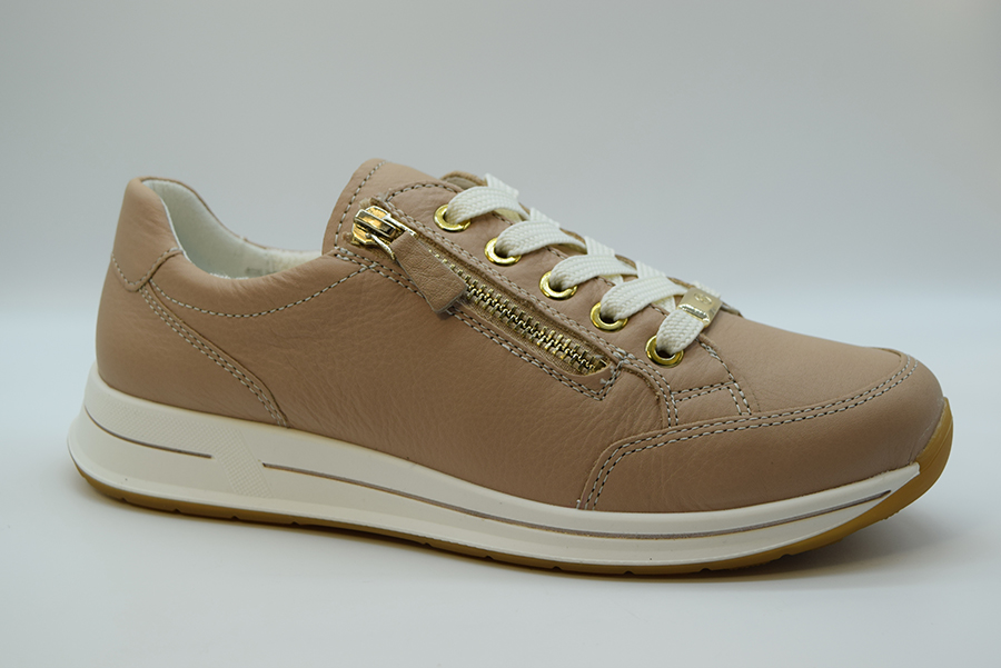 Ara Sneaker String.+zip-linea Osaka-zeppa 30mm 12-24801 99 Sand