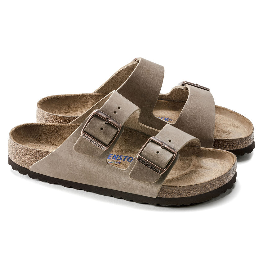 Birkenstock Ciabatta Arizona Sfb Oiled Leather 552813 Tobacco Brown