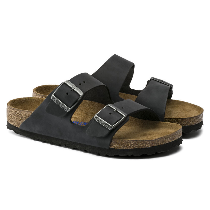 Birkenstock Ciabatta Arizona Soft Waxy Leather 0752483 Black