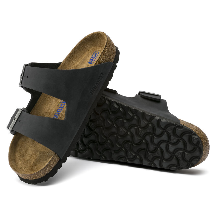 Birkenstock Ciabatta Arizona Soft Waxy Leather 0752483 Black