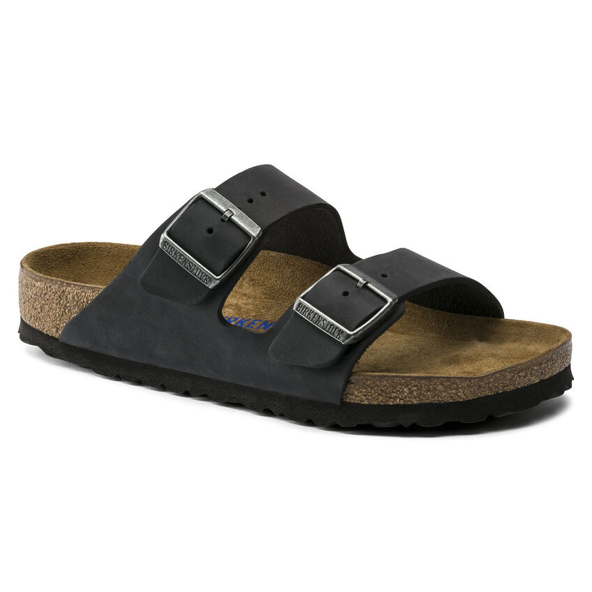 Birkenstock Ciabatta Arizona Soft Waxy Leather 0752483 Black