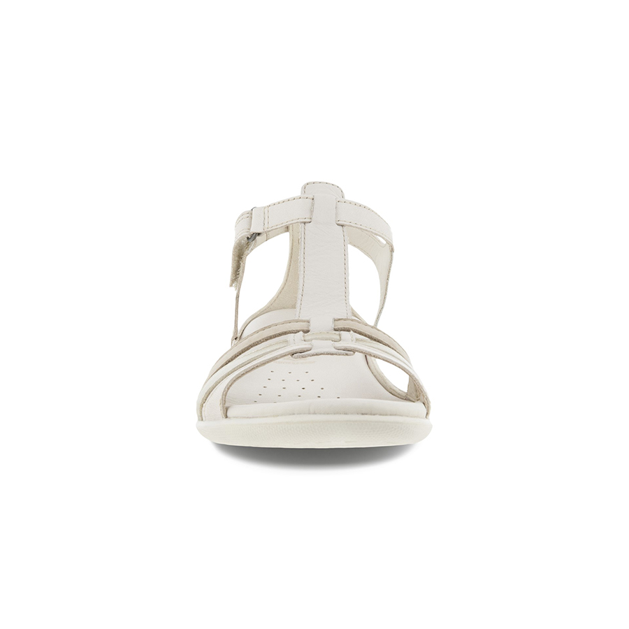 Ecco Flash T-strap Sand. Schiava 240873 60729 Limestone/pure White