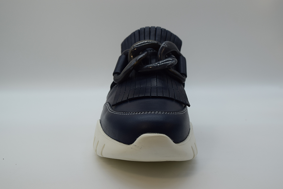 A.giantin Sneakers  Slip On Con Frangia E  Accessorio Osso 7701 Savana Blu