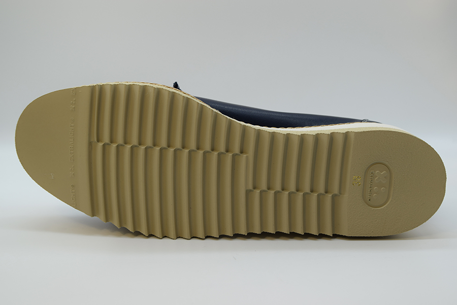 A.giantin Scarpa Slip On Con Taglio V 7739 Savana Blu Savana Beige