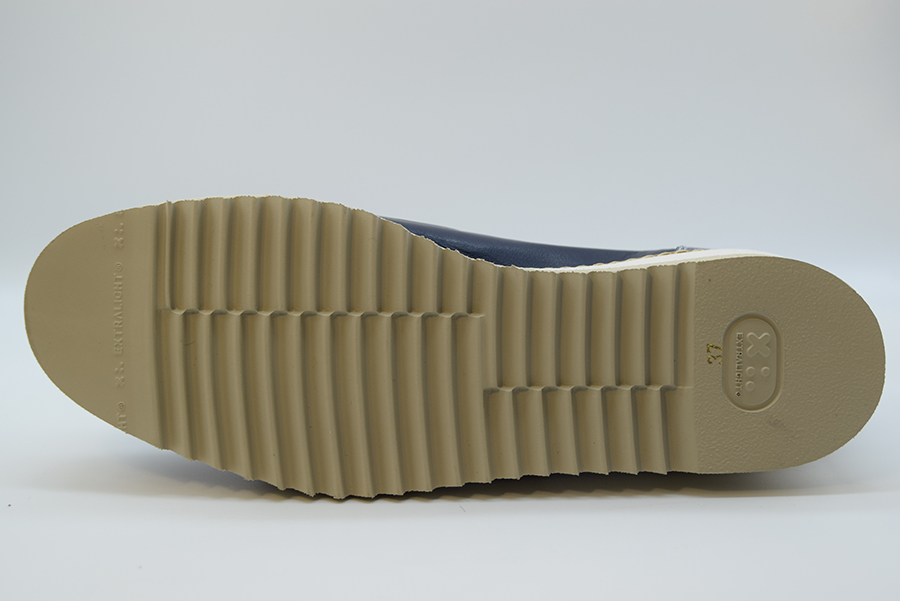 A.giantin Sneakers Slip On Con Cerniera 7747 Savana Blu Saffiano Blu