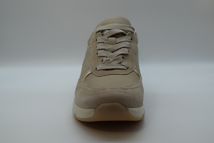 Tamaris Stringata Comfort Semplice Zeppa 30 83713-20 491 Beige Comb