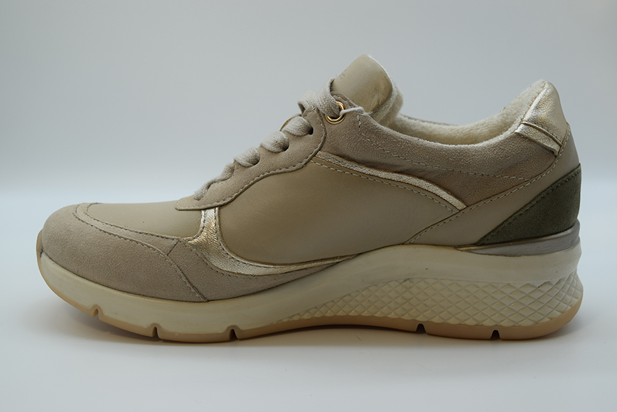 Tamaris Stringata Comfort Semplice Zeppa 30 83713-20 491 Beige Comb