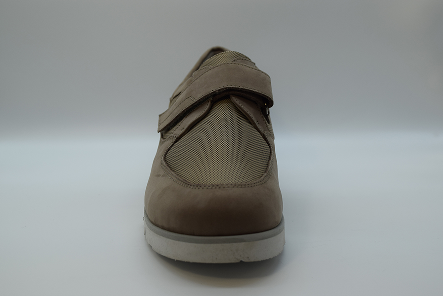 Tomasi Scarpa  Velcro Calzata Ortho TAMARA Nabuk Fumo Oxide Taupe