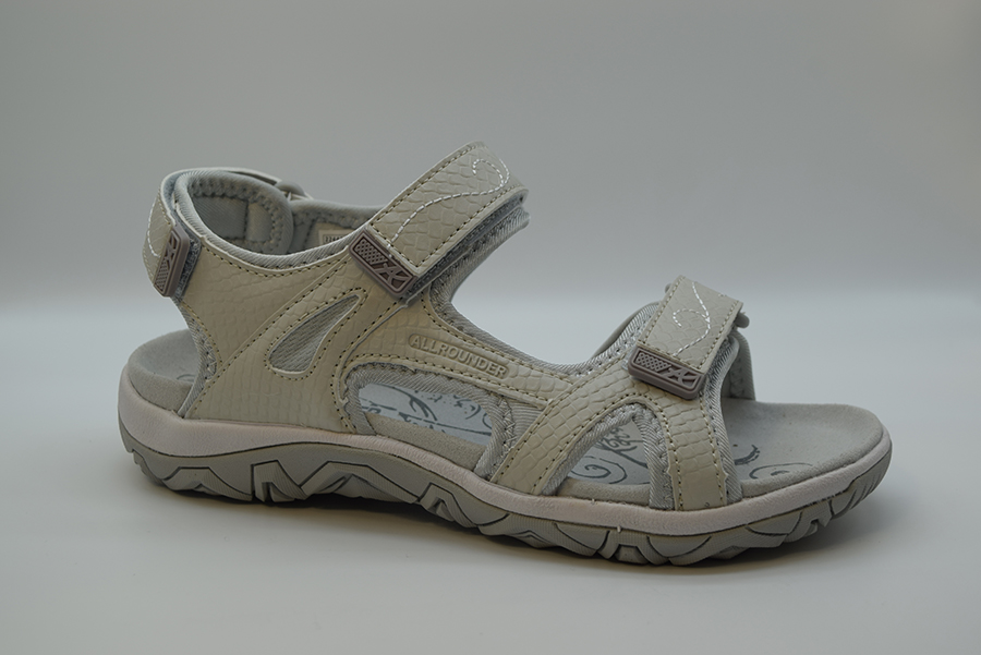 Allrounder Sandalo Traking Doppio Velcro LARISA 03 Off White/glacier Grey