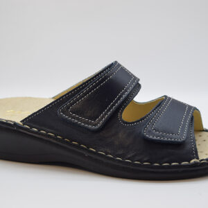 Cinzia Soft Ciabatta Estraibile Con Due Velcri In Pelle IM2412 DN Blu