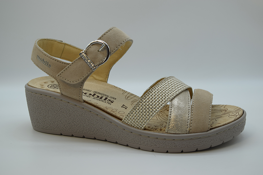 Mephisto Sandalo Ex Cinturino Caviglia PIETRA Velsport 3612n/mo.2732/o.47312 Light Sand