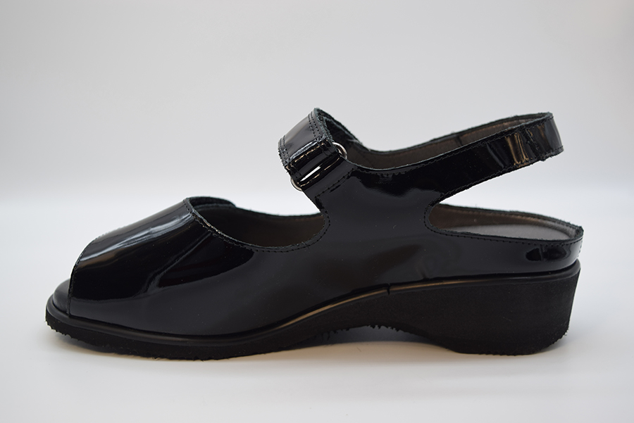 Tomasi Sandalo Besseller 2 Velcri Forma New Nina VALE SABOT Naplak Nero