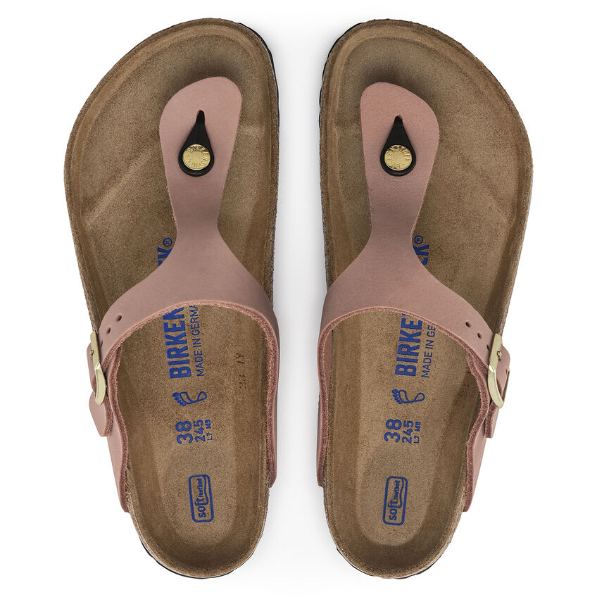 Birkenstock Ciabatta Infradito Gizeh Sfb Nubuck Leather 1024024 Old Rose