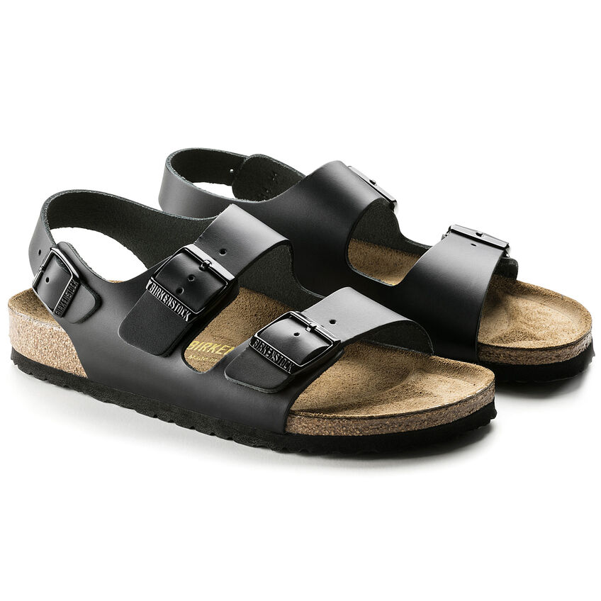 Birkenstock Sandalo Milano Natural Leather 034193 Black