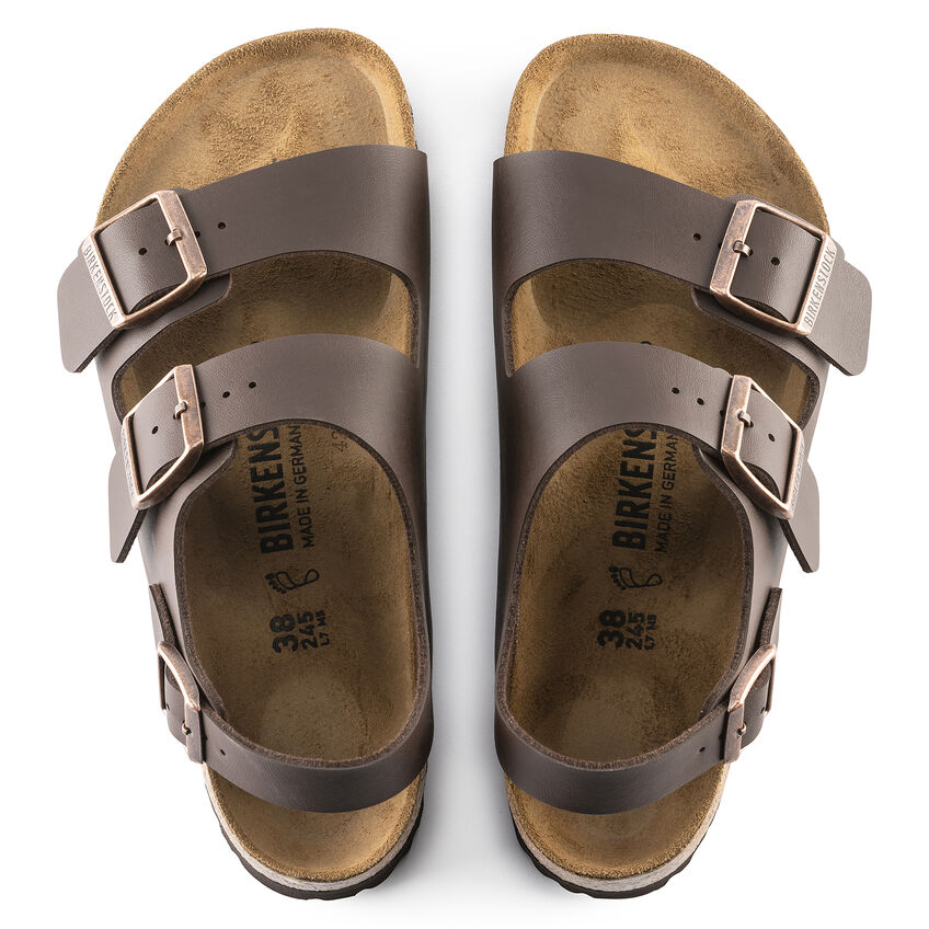 Birkenstock Sandalo Milano Birko Flor 034703 Dark Brown