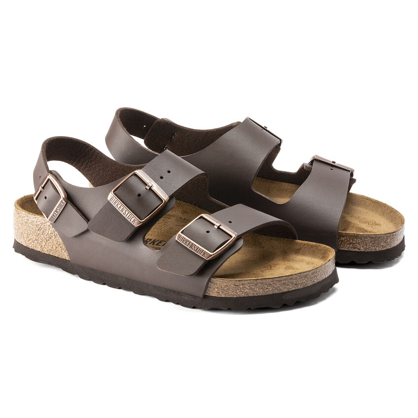 Birkenstock Sandalo Milano Birko Flor 034703 Dark Brown