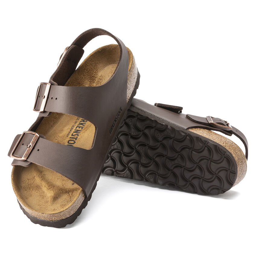 Birkenstock Sandalo Milano Birko Flor 034703 Dark Brown