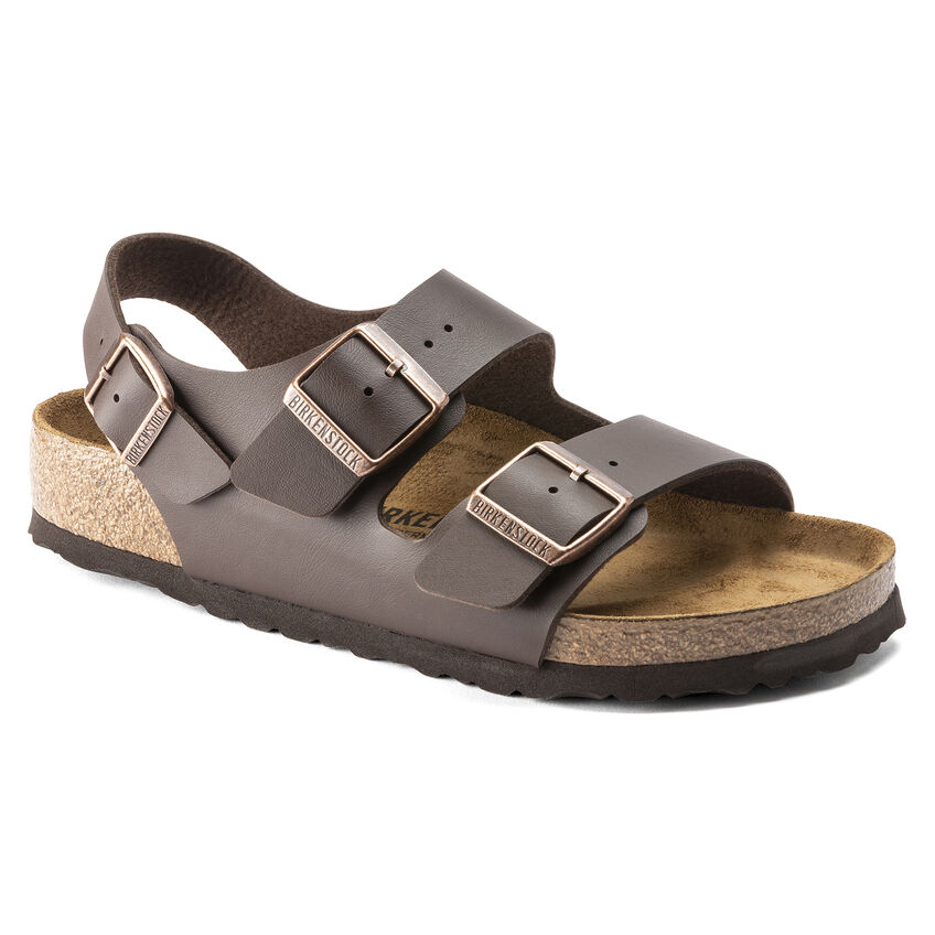 Birkenstock Sandalo Milano Birko Flor 034703 Dark Brown