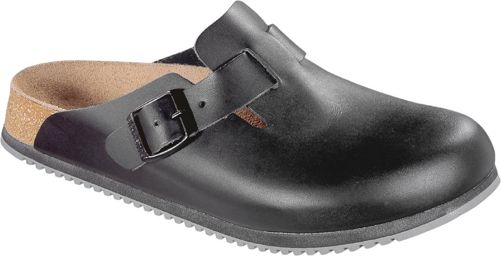 Birkenstock Zoccolo Boston Sl Natural Leather 060196 Black