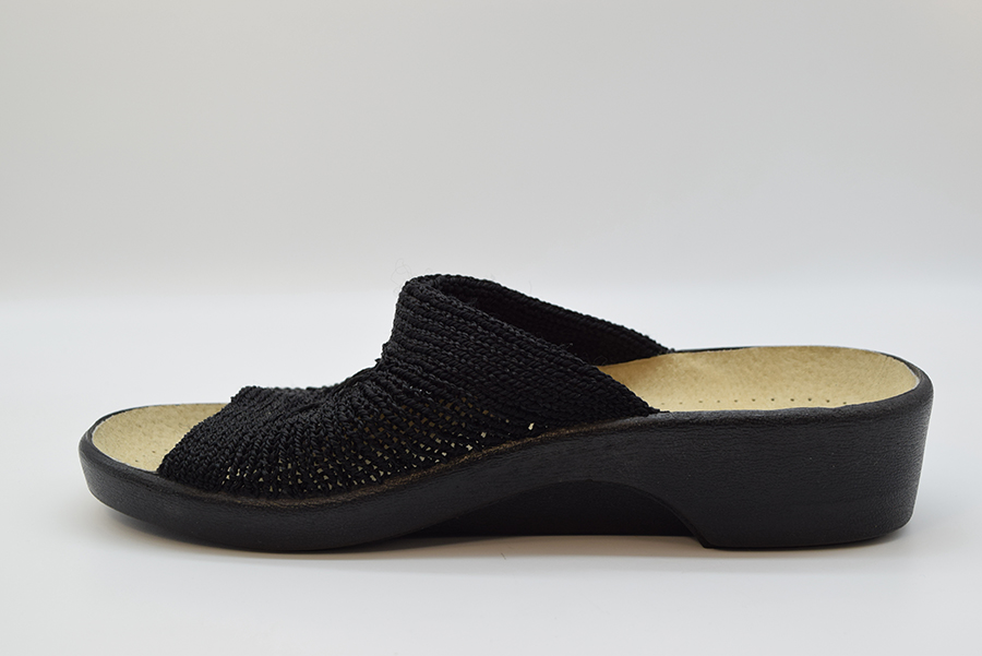 Arcopedico 1301 Ciabatta In Knitted Classic Aperta SPLASH I 01 Black