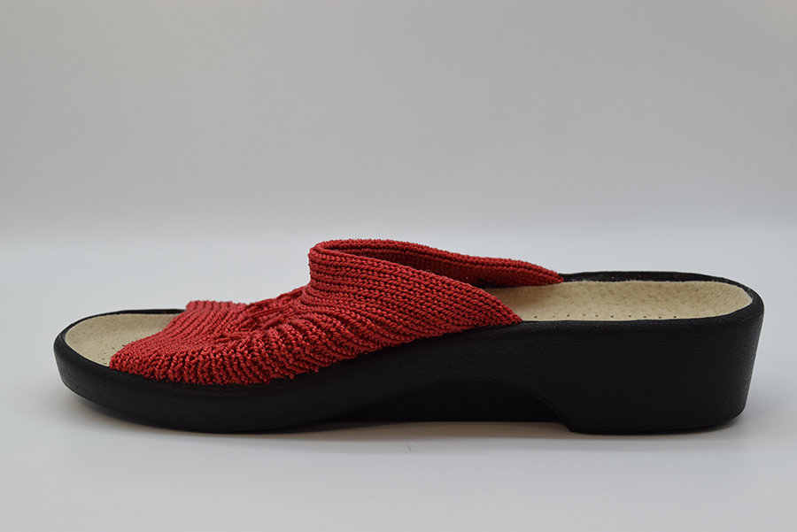 Arcopedico 1301 Ciabatta In Knitted Classic Aperta SPLASH I 06 Red