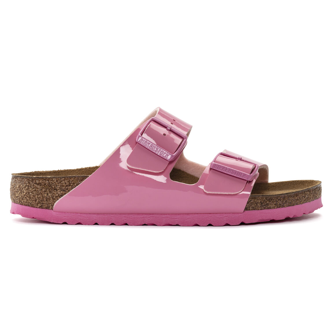 Birkenstock Ciabatta Arizona Birko Flor Patent 1024104 Patent Candy Pink