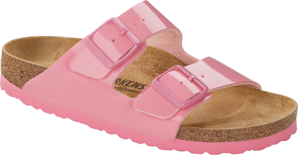 Birkenstock Ciabatta Arizona Birko Flor Patent 1024104 Patent Candy Pink