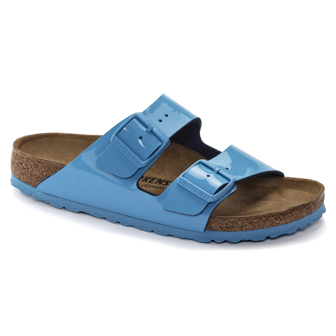 Birkenstock Ciabatta Arizona Birko Flor Patent 1024105 Patent Sky Blue