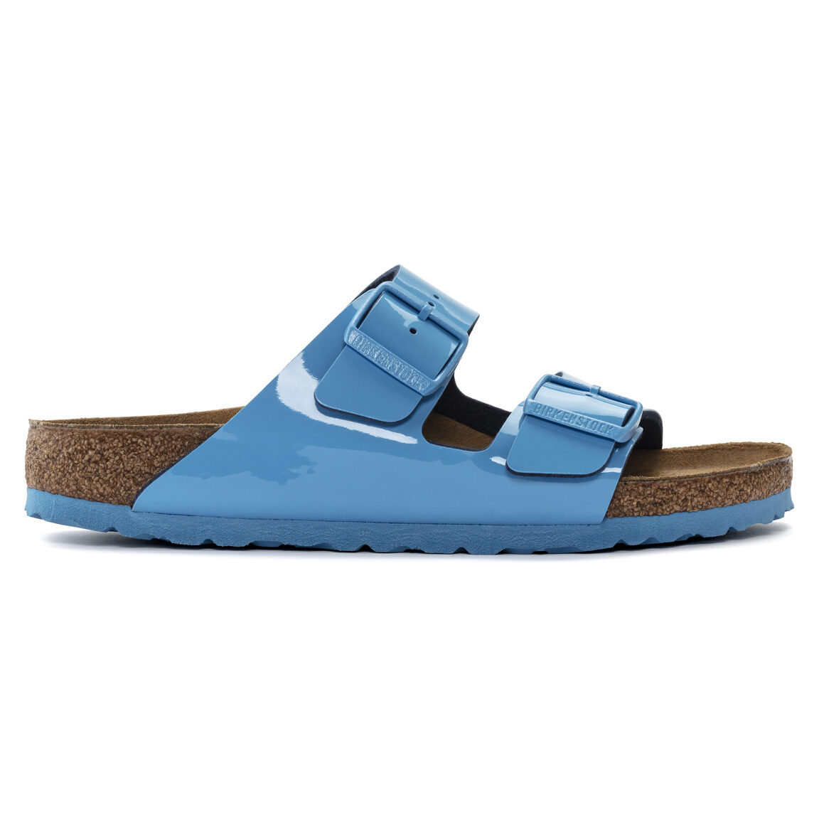 Birkenstock Ciabatta Arizona Birko Flor Patent 1024105 Patent Sky Blue