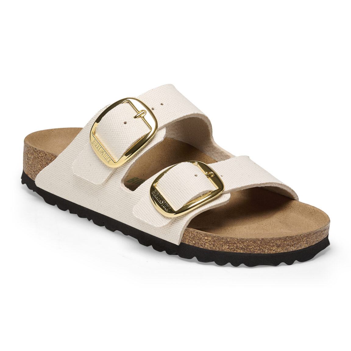 Birkenstock Arizona Big Buckle Canvas Vegan 1025563 Eggshell