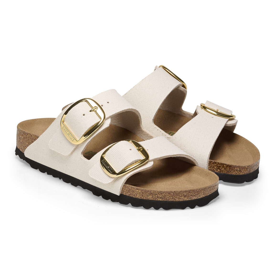 Birkenstock Arizona Big Buckle Canvas Vegan 1025563 Eggshell