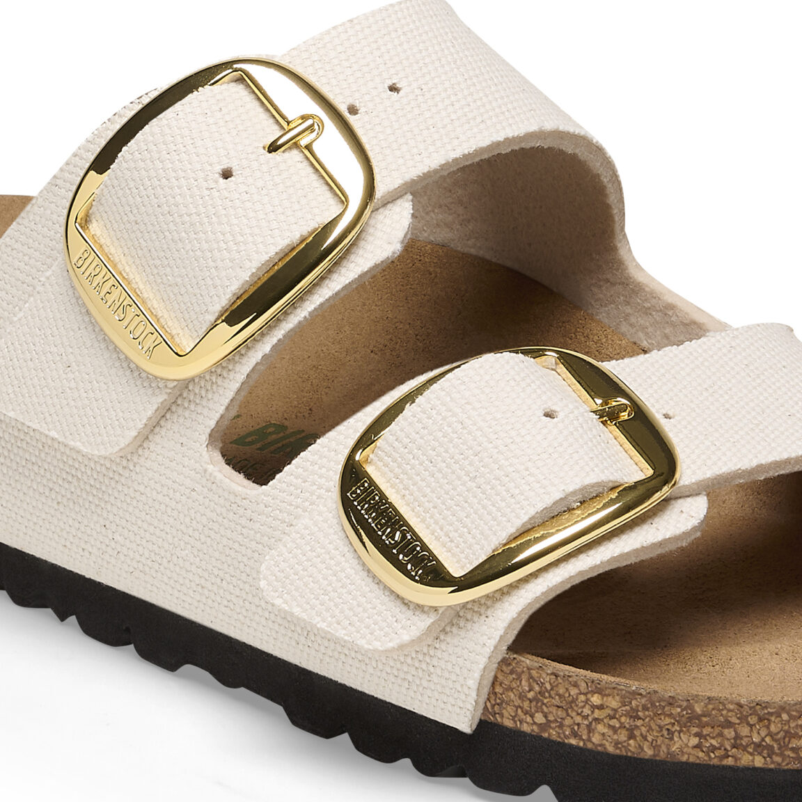 Birkenstock Arizona Big Buckle Canvas Vegan 1025563 Eggshell