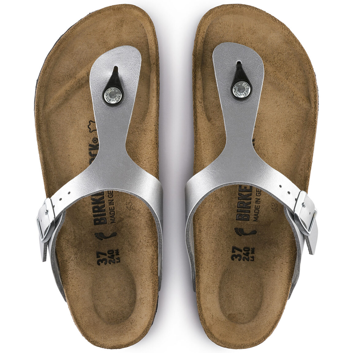 Birkenstock Ciabatta Infradito Birko Flor 043851 Silver