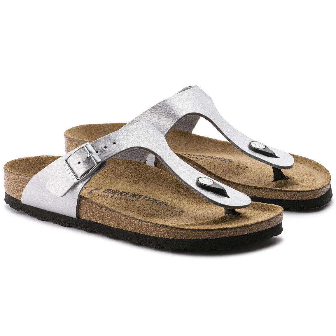 Birkenstock Ciabatta Infradito Birko Flor 043851 Silver