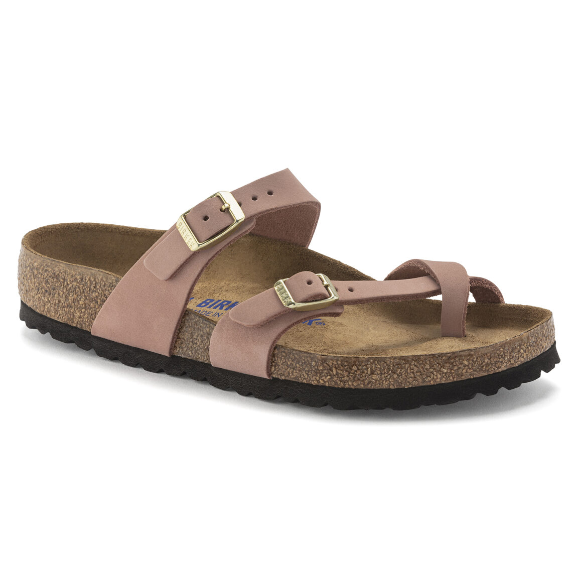 Birkenstock Ciabatta Infradito Mayari Sfb Nubuck Leather 1023964 Old Rose