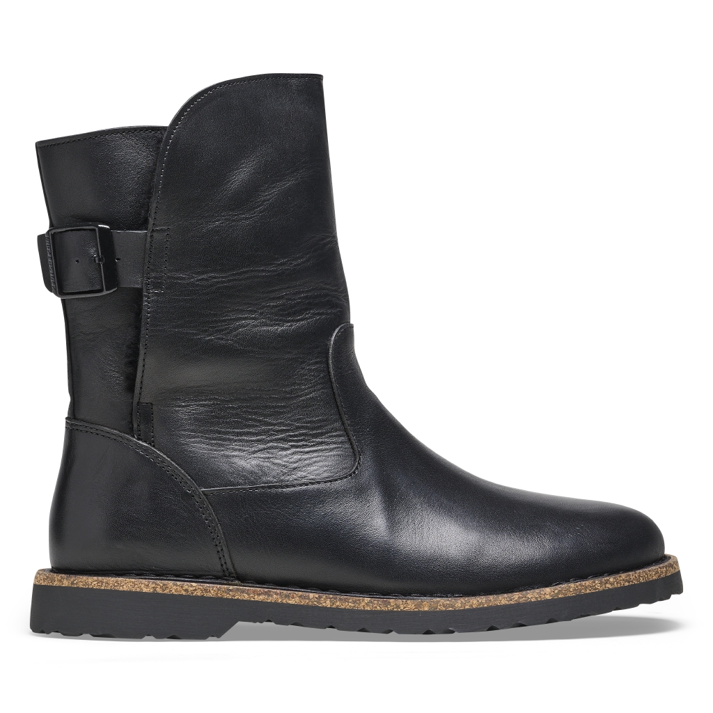 Birkenstock Boots Uppsala Shearling Women Natural Leather 1025568 Black