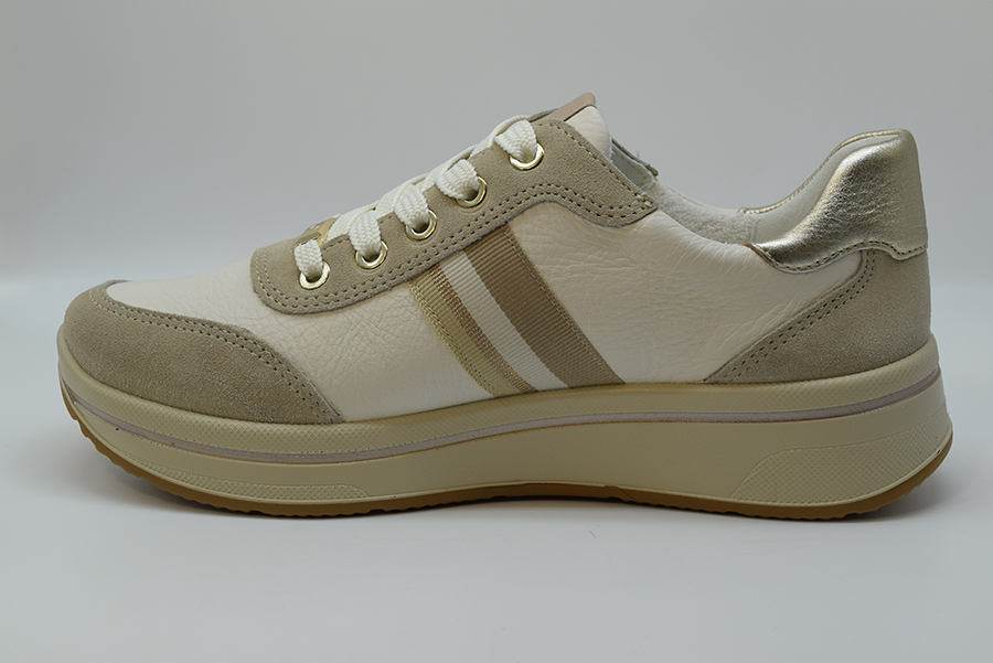 Ara Sneaker Donna Saporo 3.0 Calzata H Zeppa 30 Mm 12-27542 26 Shell/cream/platin