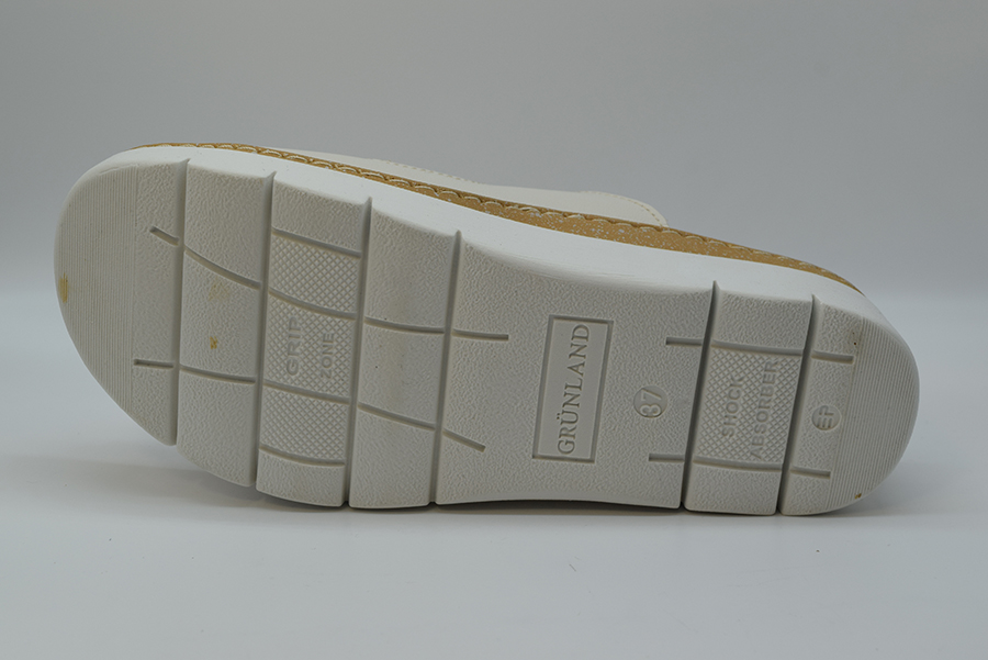 Grunland Sabot 2 Velcri Linea Moll Calzata H CE0241 Pelle Latte