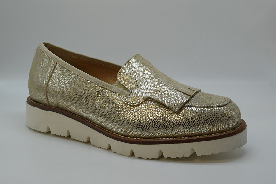 Marro Slip On Con Frangia E Piruli 6062 E Garza Platino