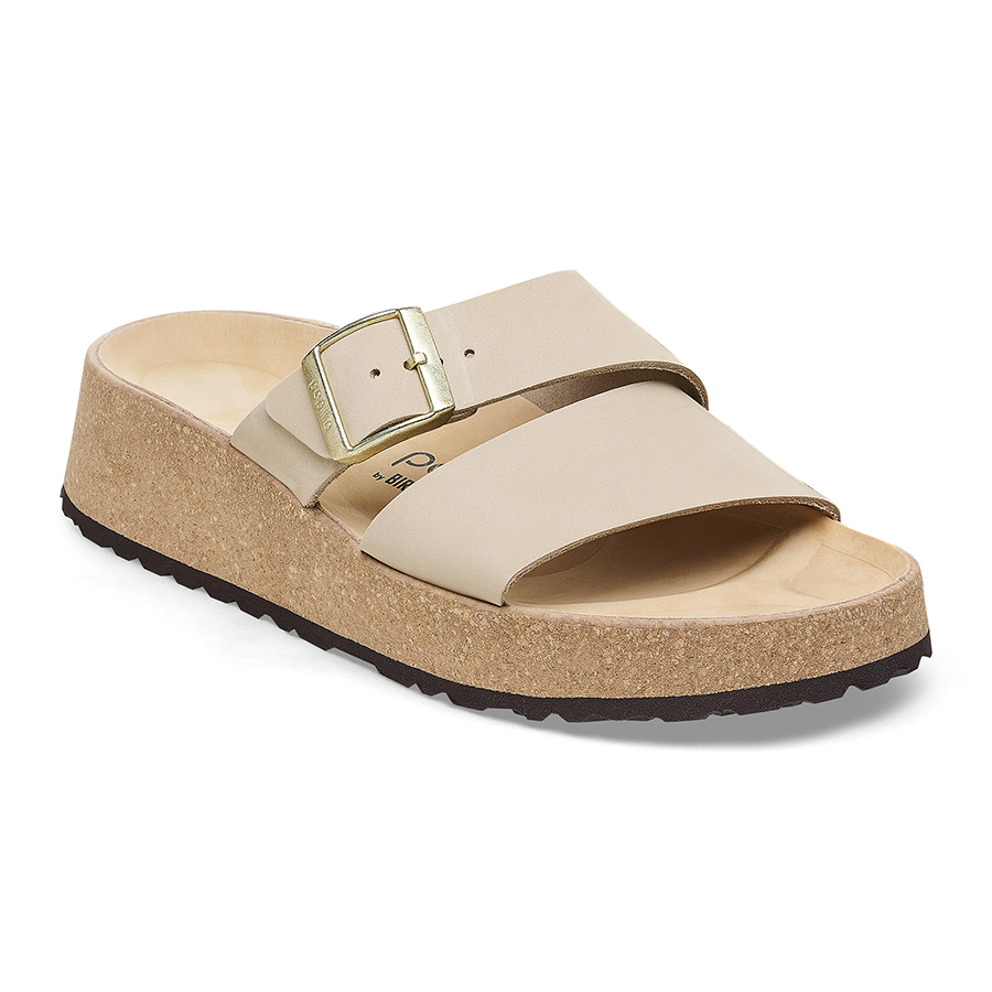 Birkenstock Ciabatta Almina Nubuck Leather 1026974 Sandcastle