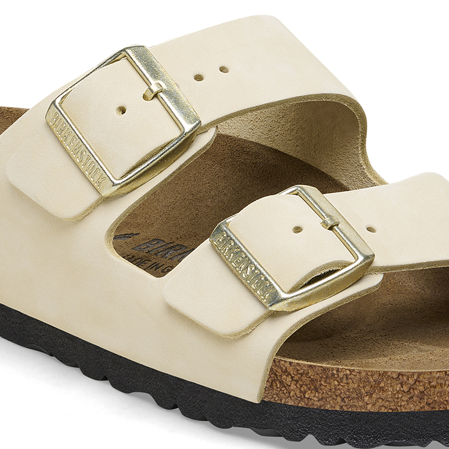 Birkenstock Ciabatta Arizona Nubuck Leather 1026711 Ecru