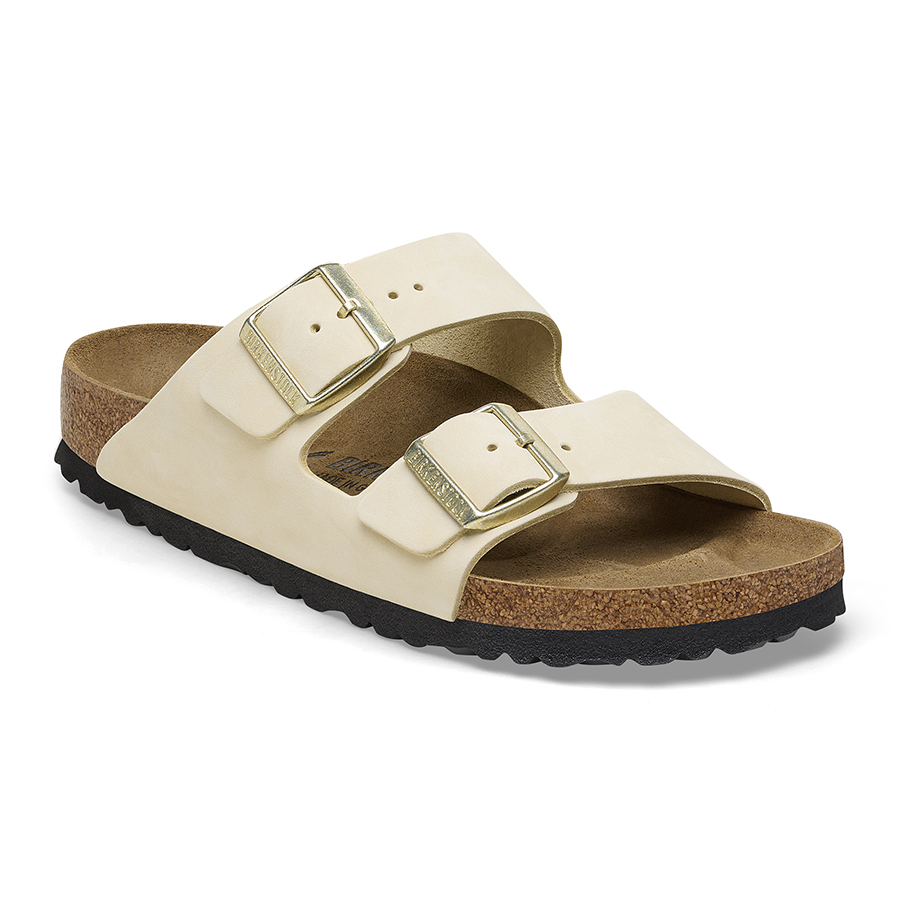 Birkenstock Ciabatta Arizona Nubuck Leather 1026711 Ecru