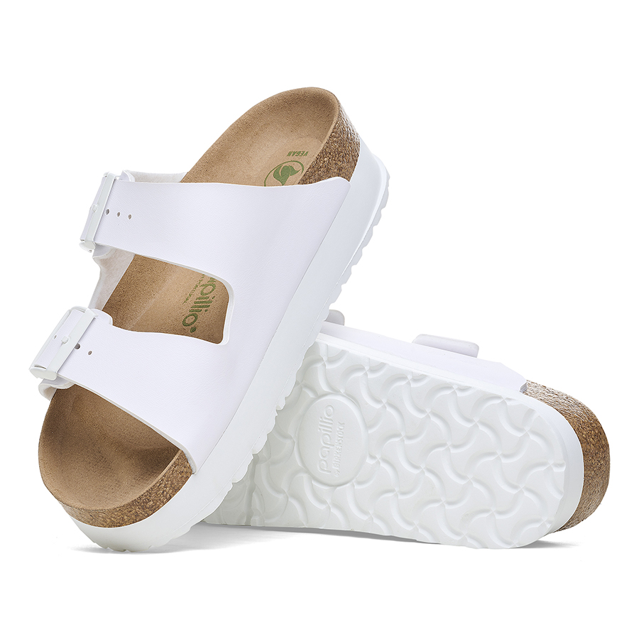 Birkenstock Ciabatta Arizona Platform Veg Birko Flor 1027416 White