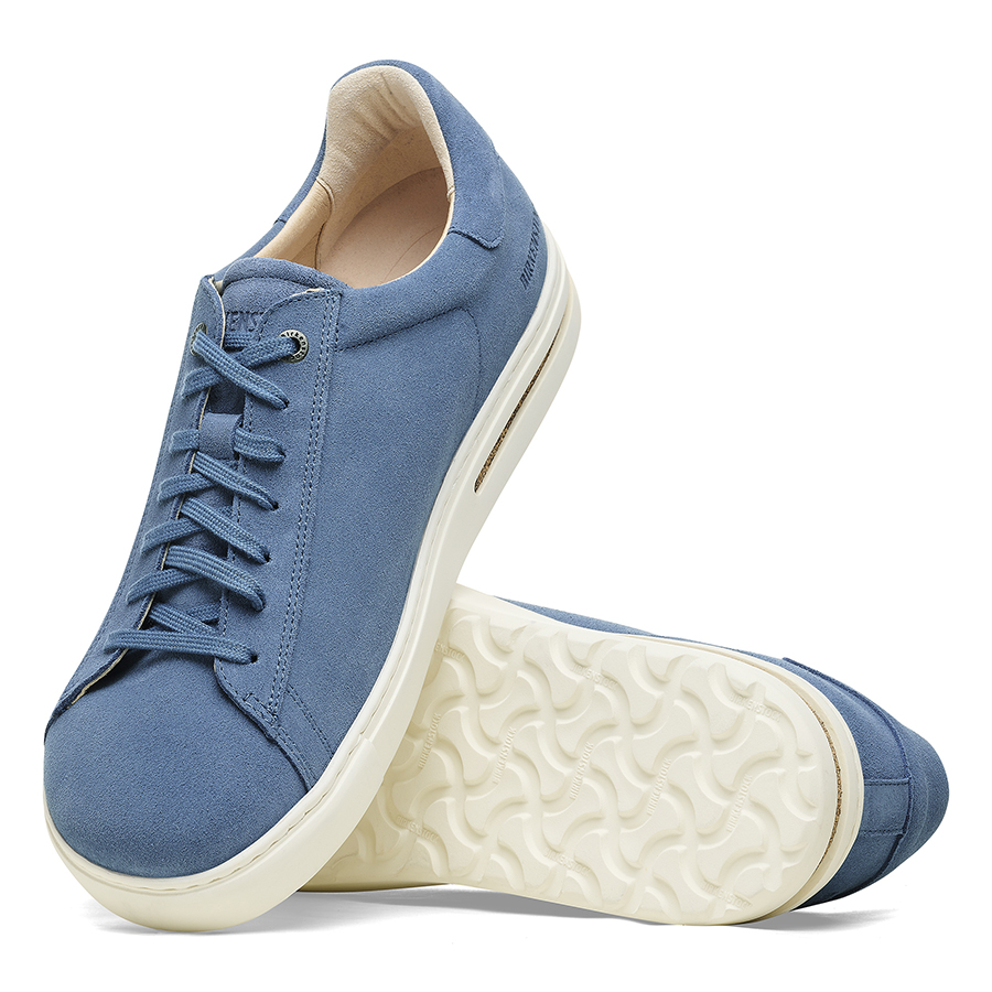 Birkenstock Sneaker Bend Low Women Suede Leather 1027295 Elemental Blue