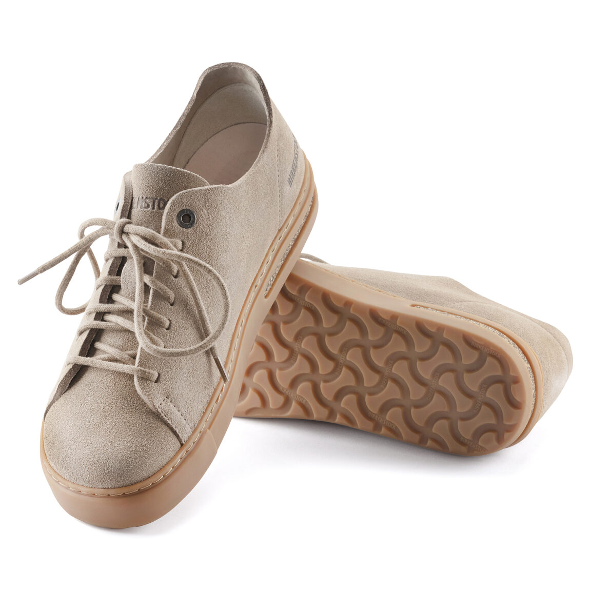 Birkenstock Sneaker Bend Low Decon Women Nubuck Leather 1024657 Grey Taupe
