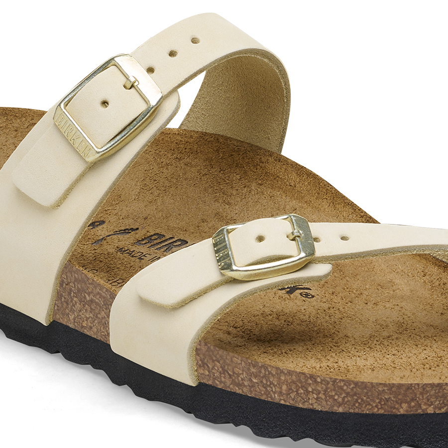 Birkenstock Ciabatta Infradito Mayari Nubuck Leather 1026565 Ecru