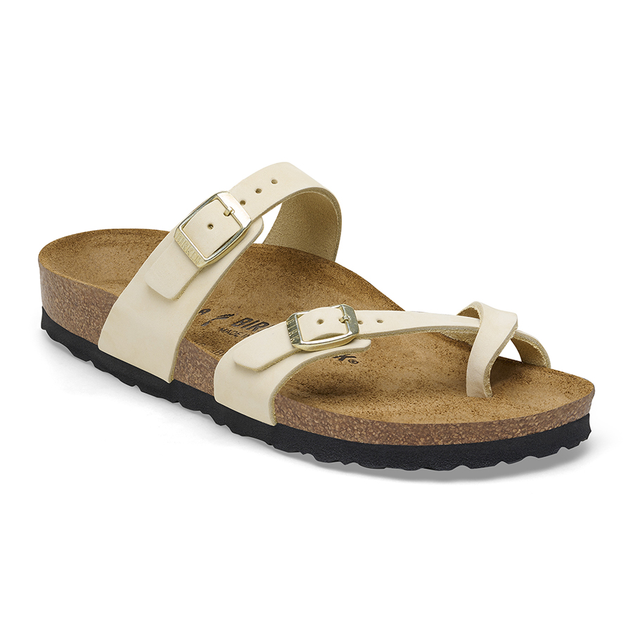 Birkenstock Ciabatta Infradito Mayari Nubuck Leather 1026565 Ecru