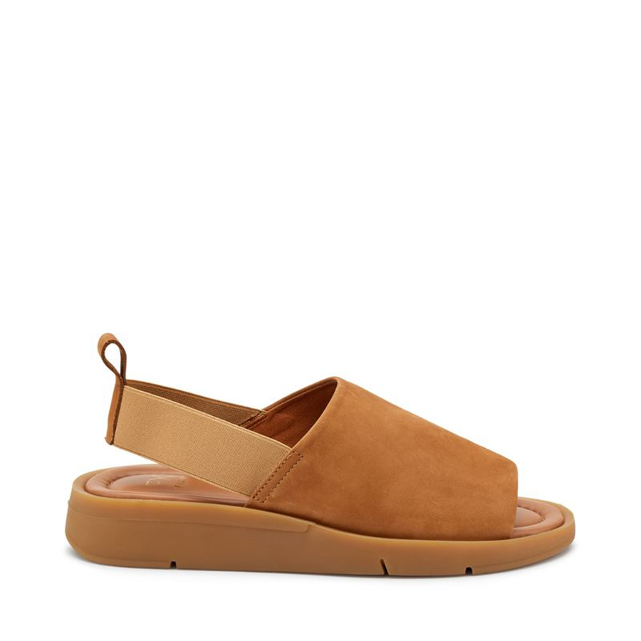 Frau Sandalo Donna Con Fascione E Chiusura Elastica 50F3 Nabuk Caramel